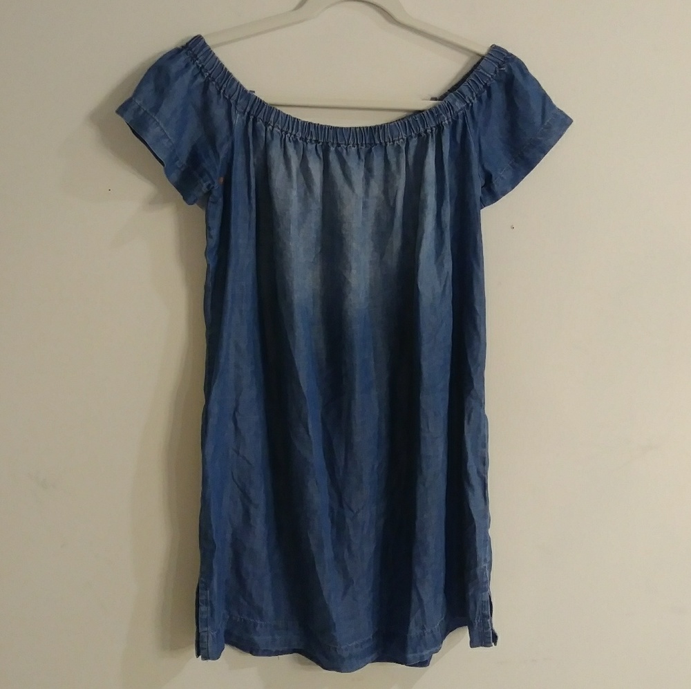 Anthropologie Blue Mini Dress with Elegant Design - Picture 5 of 5